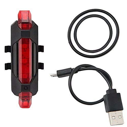 Bicycle LED Light USB Rechargeable Light Cycling Lamp Tail Light (red)
