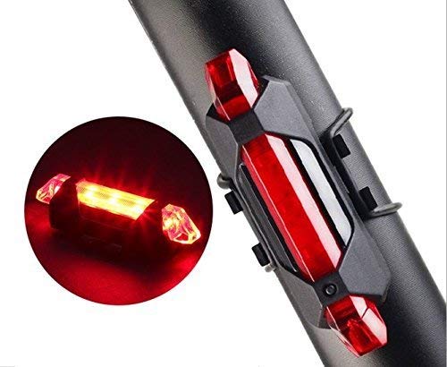 Bicycle LED Light USB Rechargeable Light Cycling Lamp Tail Light (red)
