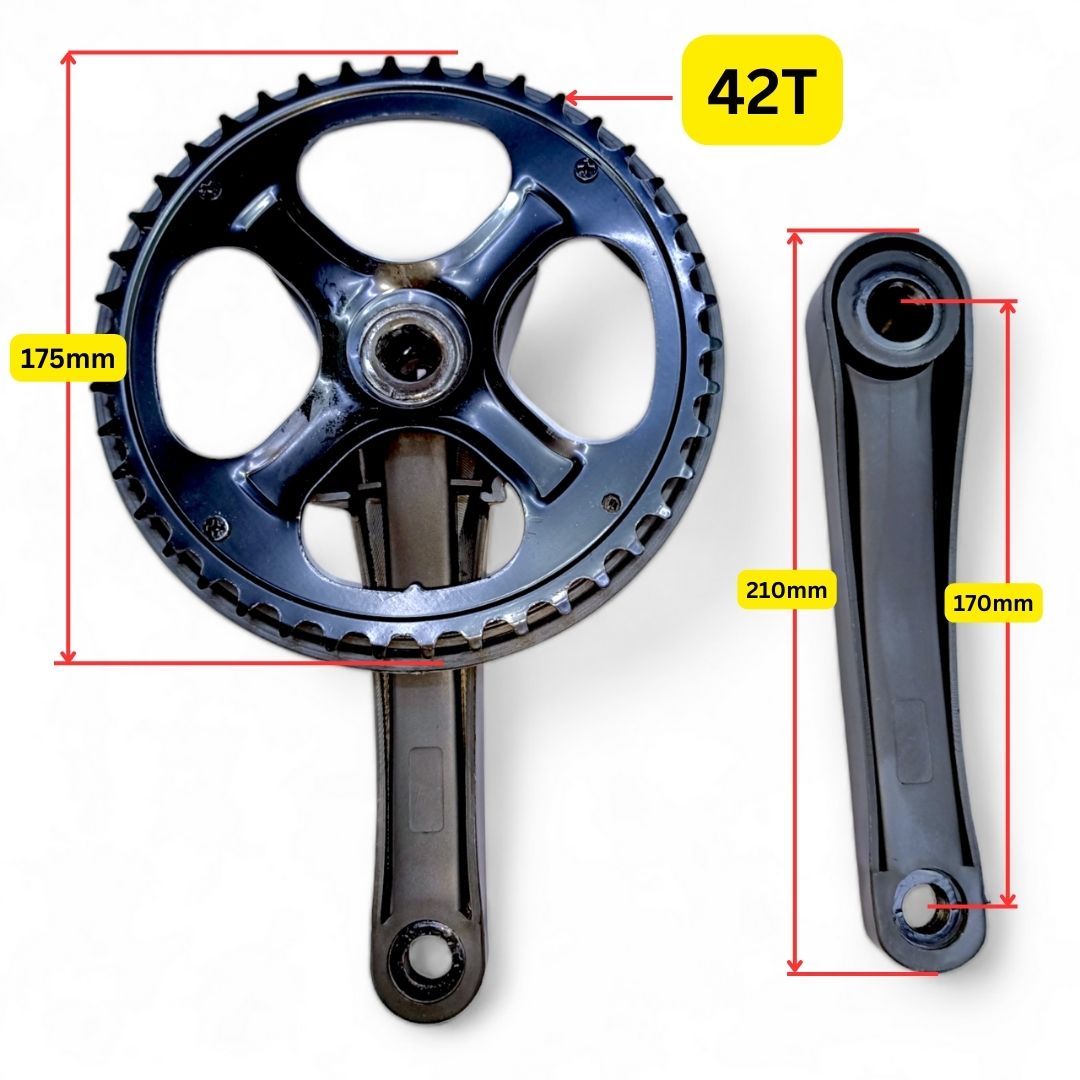 Bicycle Crankset Single speed Steel 42T