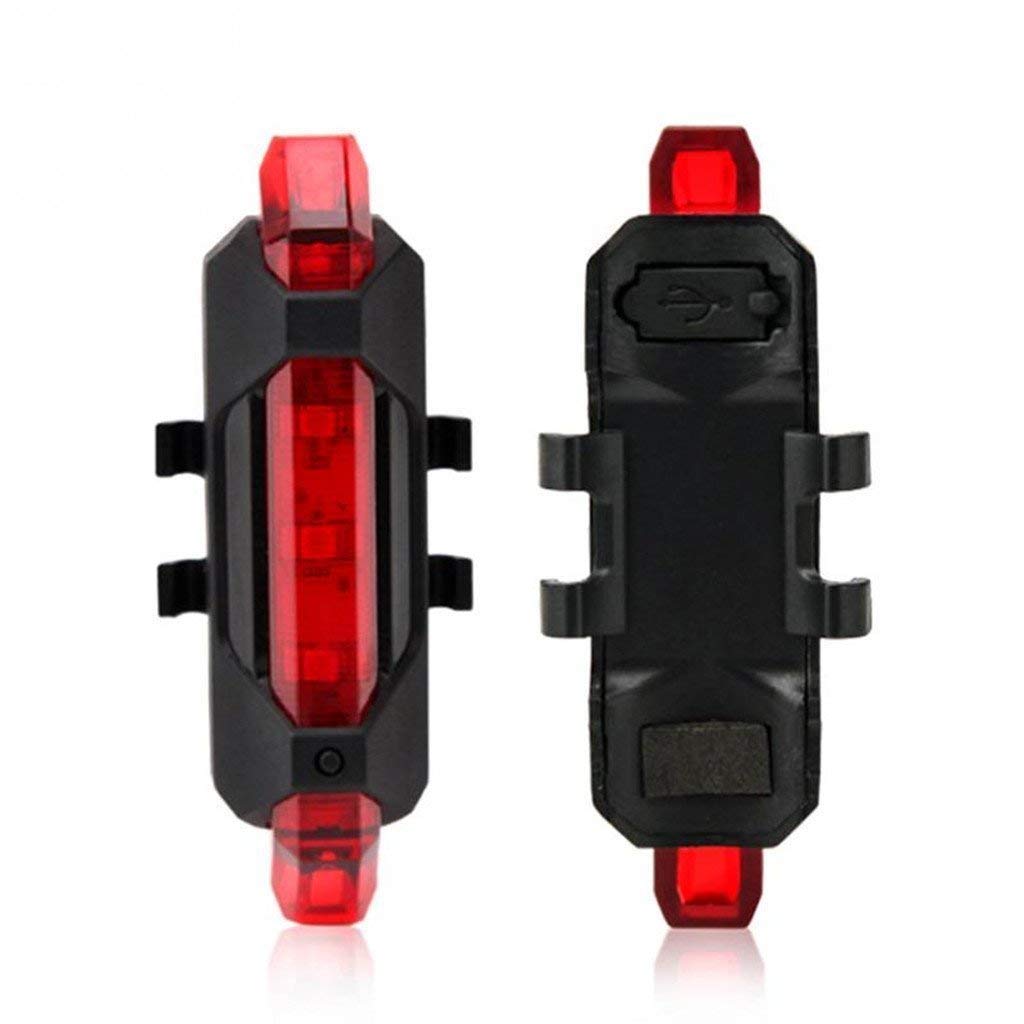 Bicycle LED Light USB Rechargeable Light Cycling Lamp Tail Light (red)