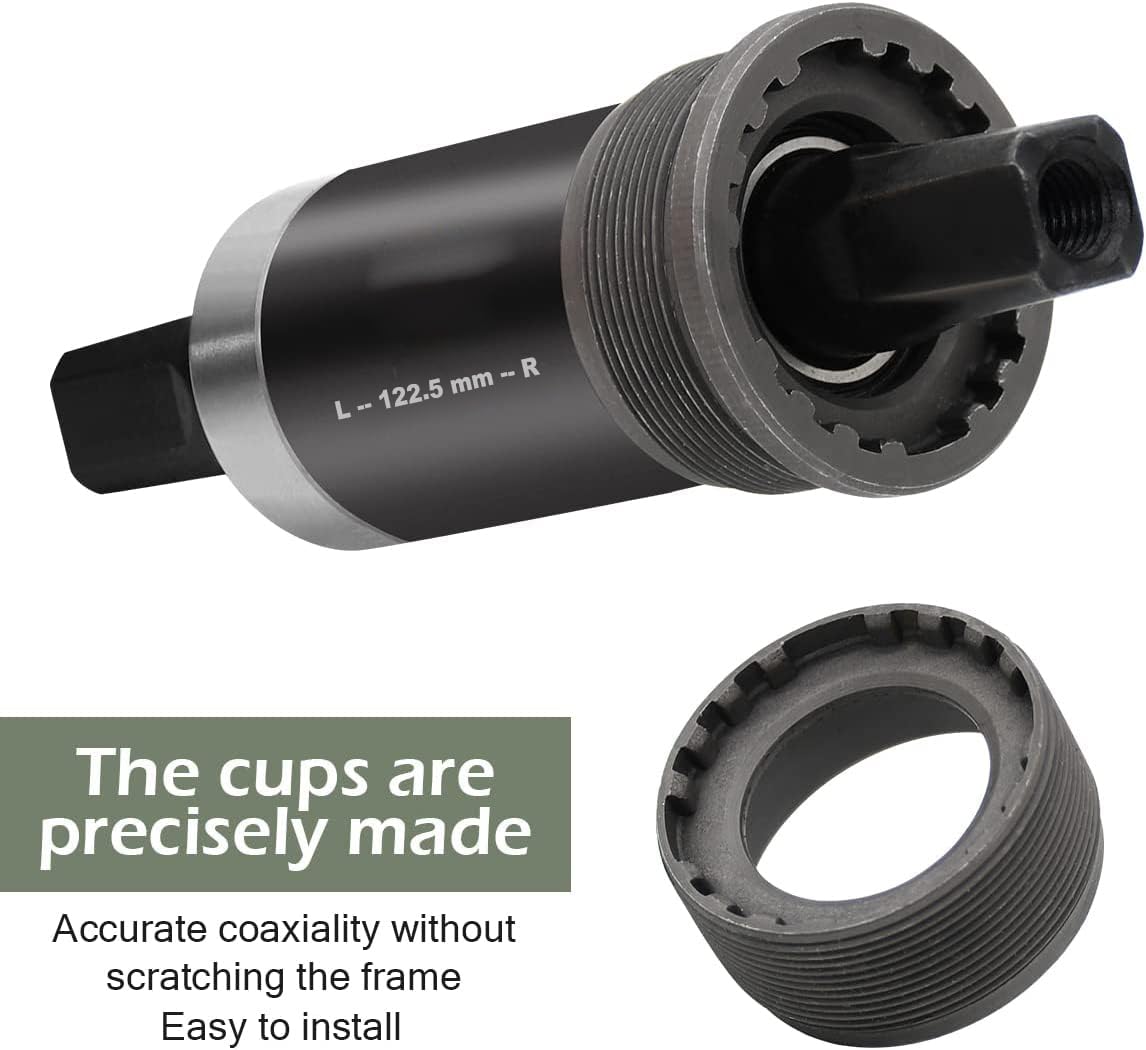 Kenli |  Trioblade Sealed Cartridge BB set | 122.5 mm Bottom Bracket for Bicycle