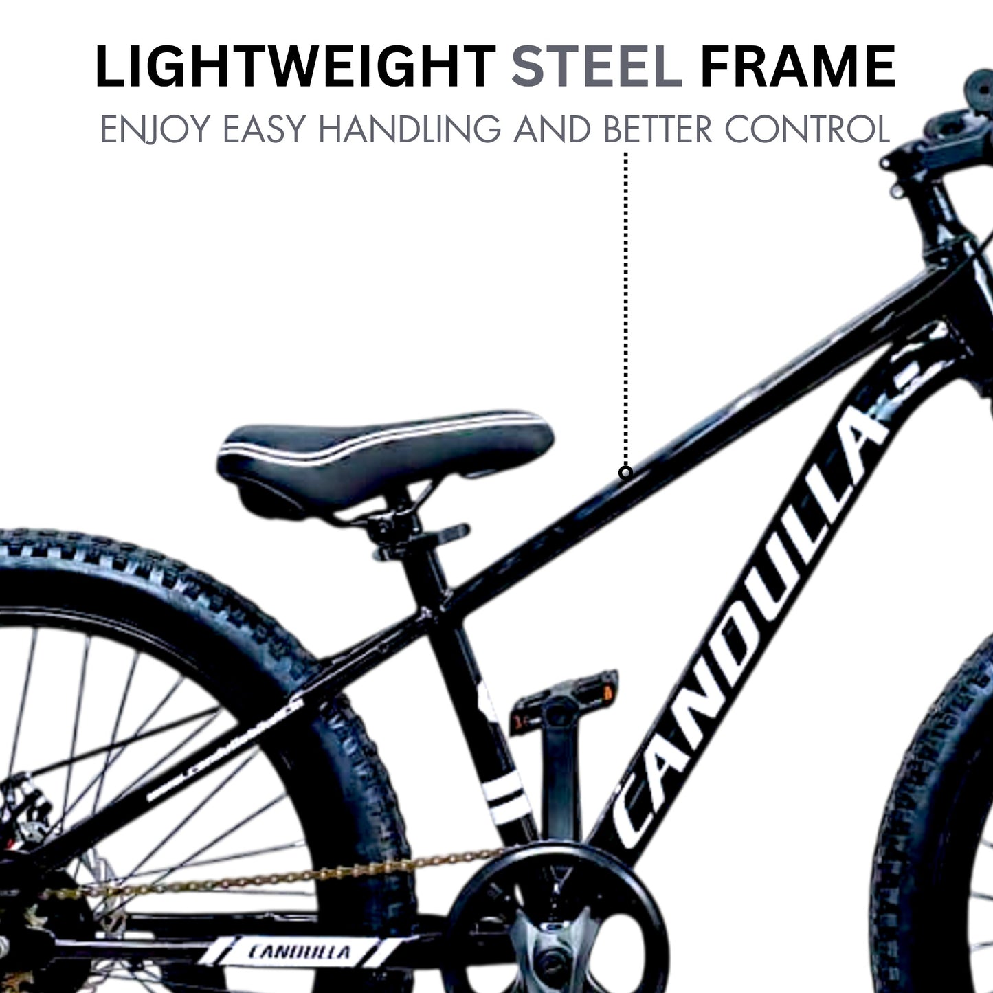 BLACK HAWK Single Speed MTB Mountain Bike 24"