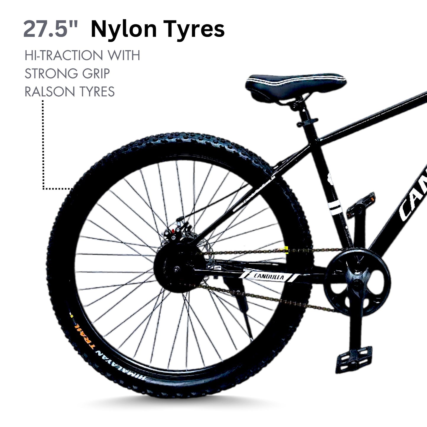 BLACK HAWK Single Speed MTB Mountain Bike 27.5"