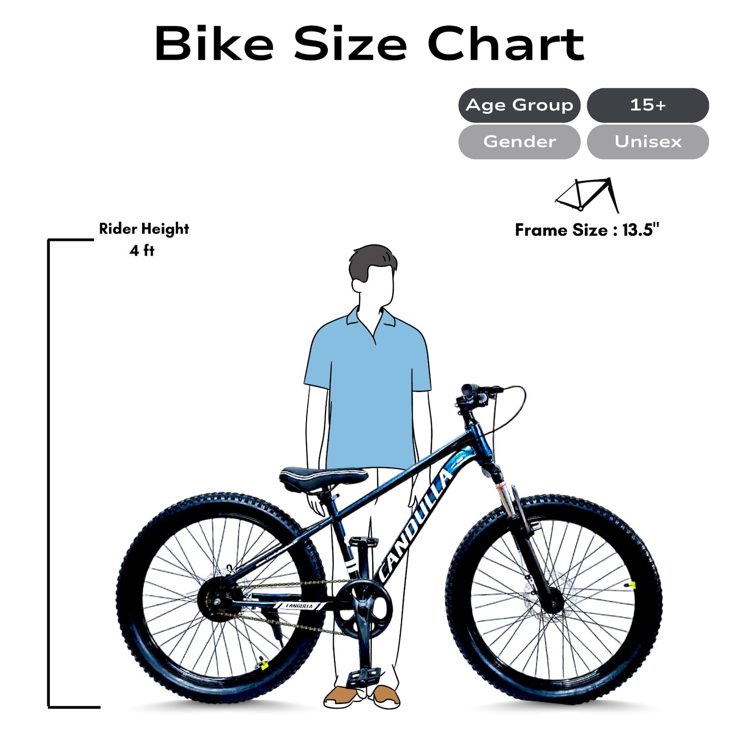 QUANTUM G1 Single Speed MTB Mountain Bike 24"