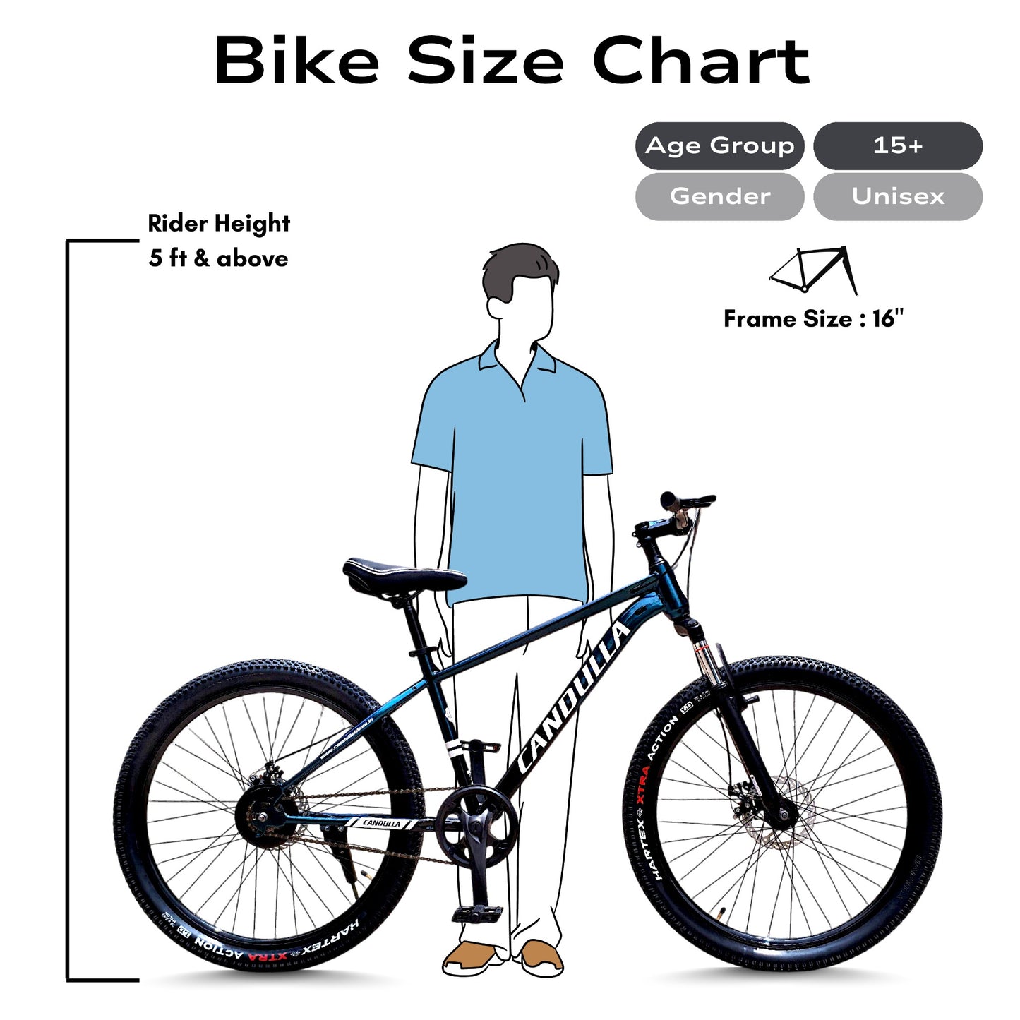 QUANTUM G1 Single Speed MTB Mountain Bike 26"