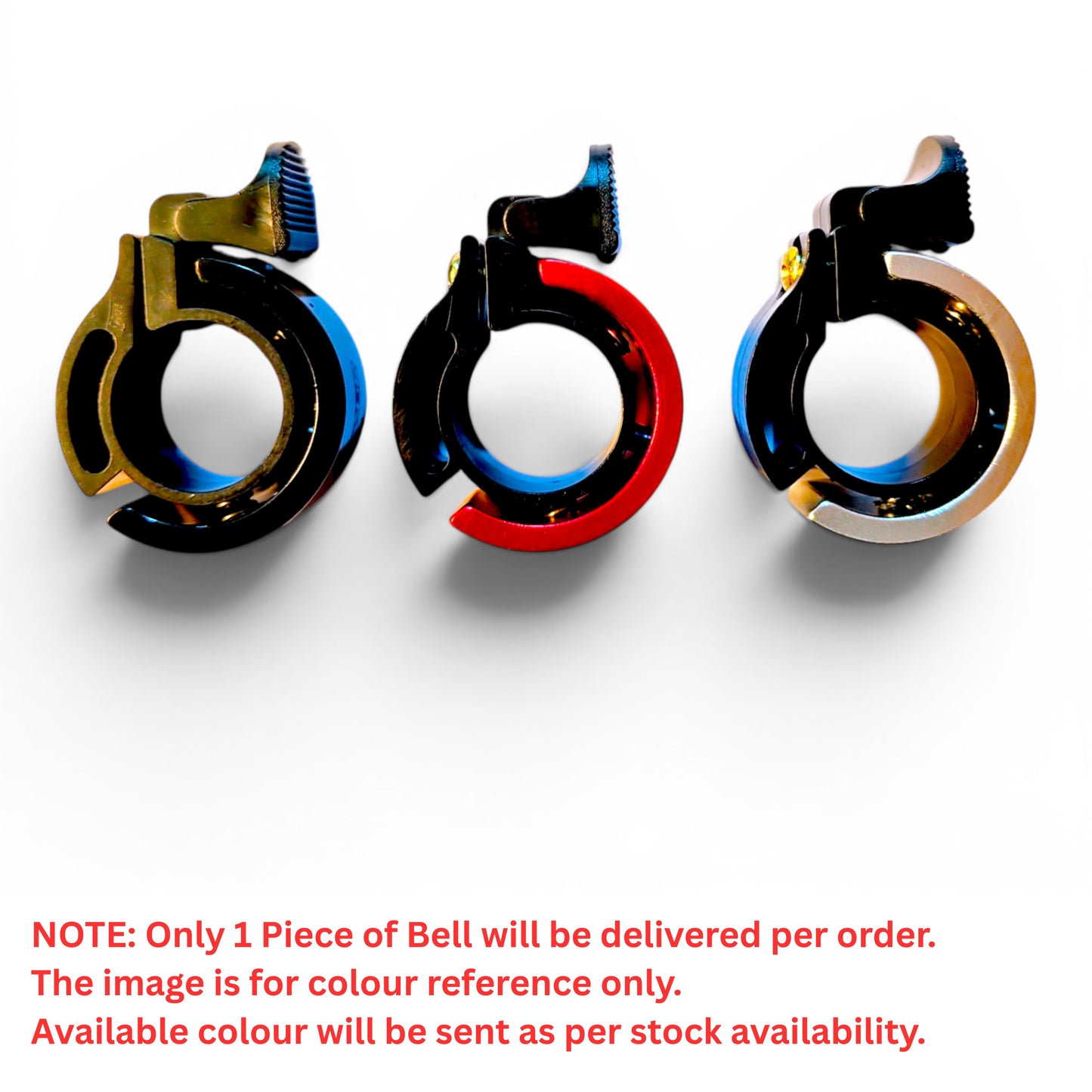 Bicycle Finger Bell | Mini Handlebar Cycle Bell | Lightweight Aluminum Bike Ring Bell