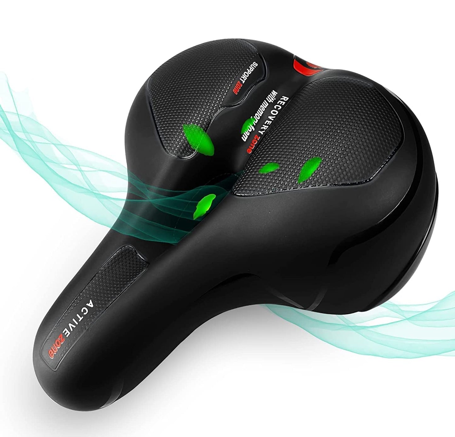 Premium Wide Comfort Bicycle Saddle | Ergonomic Soft Cushion Seat | Shock Absorbing | Breathable Design