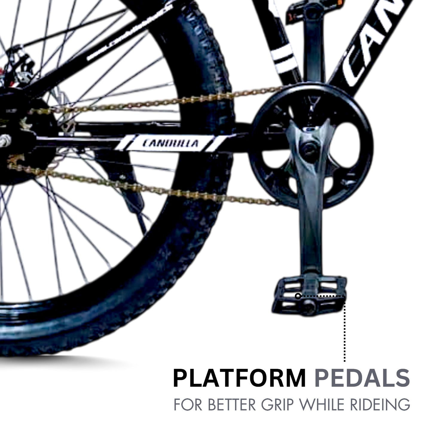 BLACK HAWK Single Speed MTB Mountain Bike 24"