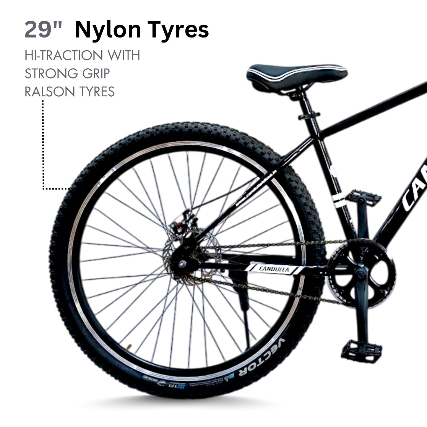 BLACK HAWK Single Speed MTB Mountain Bike 29"