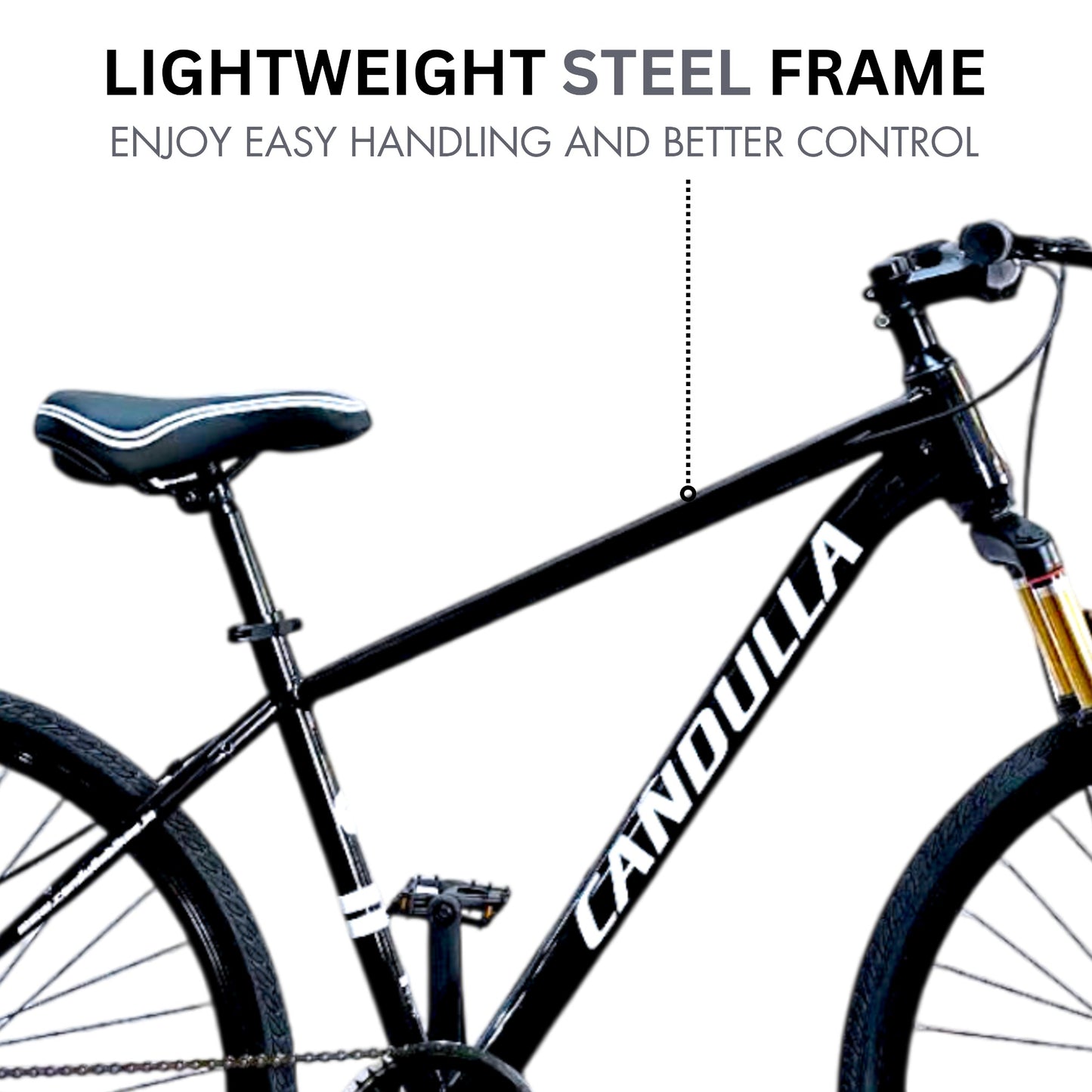 BLACK HAWK 700X35C Hybrid Bike | Double Disc | Suspension Fork | Lightweight 700X35C Hybrid Bike | Double Disc | Suspension Fork | Lightweight