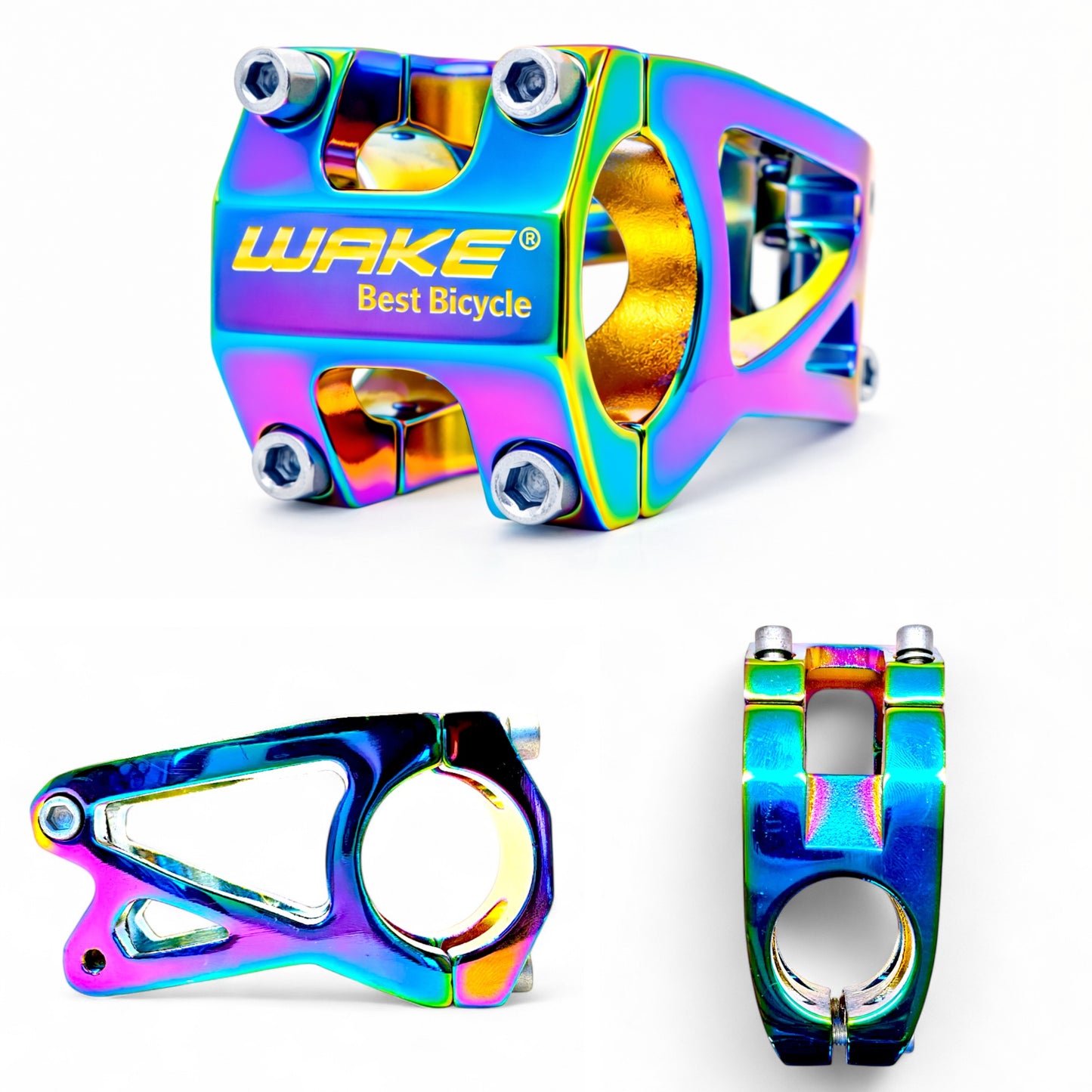 Bicycle colorful Rainbow Stem Bicycle Handlebar Stem for MTB 31.8mm