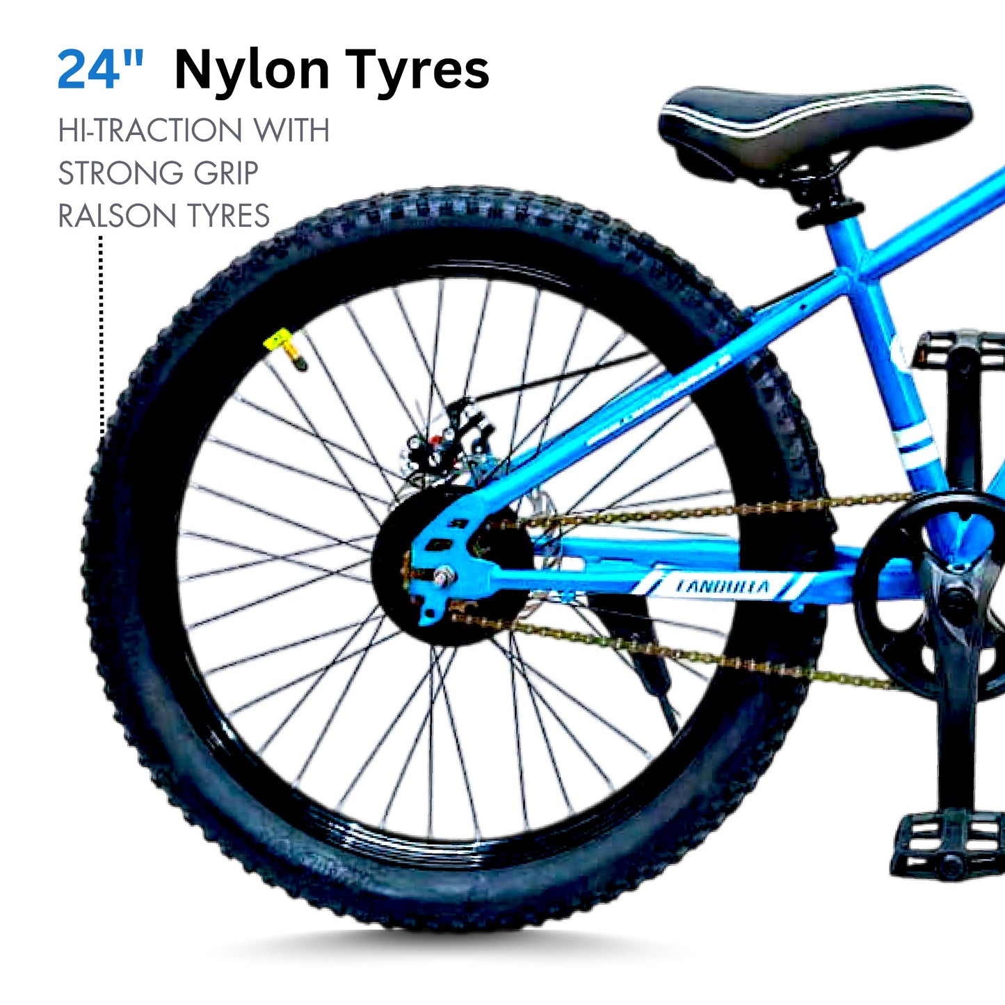 GLACIER Single Speed MTB Mountain Bike 24"