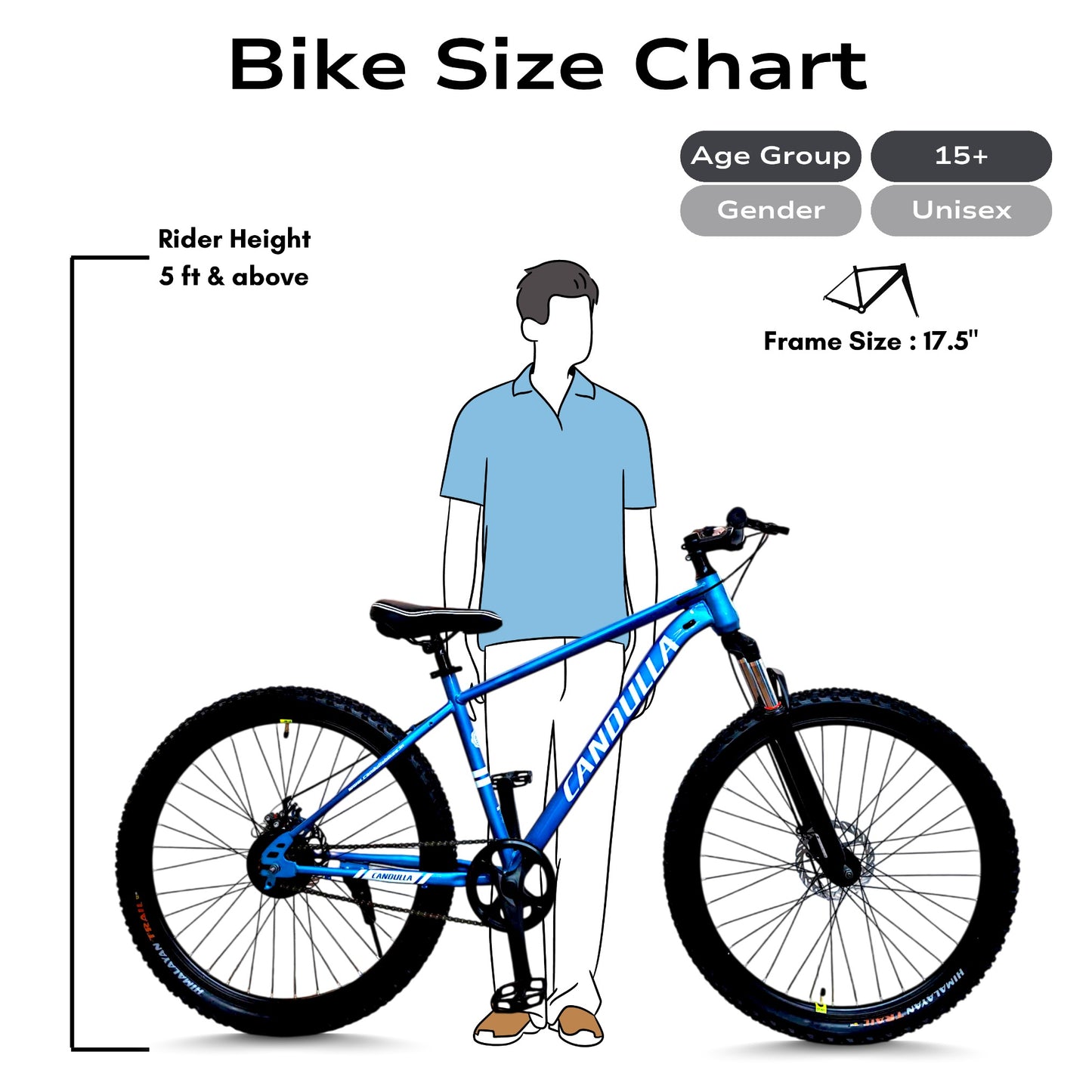 GLACIER Single Speed MTB Mountain Bike 27.5"