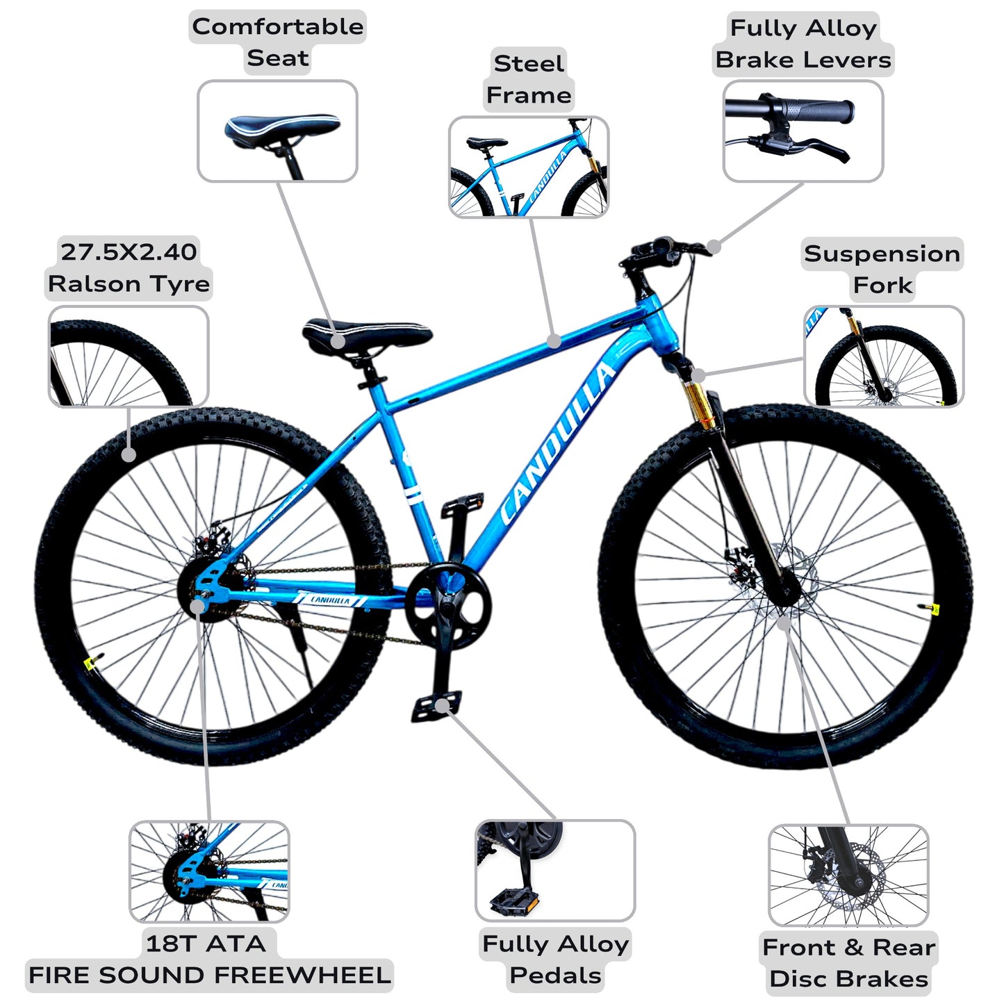 GLACIER Single Speed MTB Mountain Bike 29"