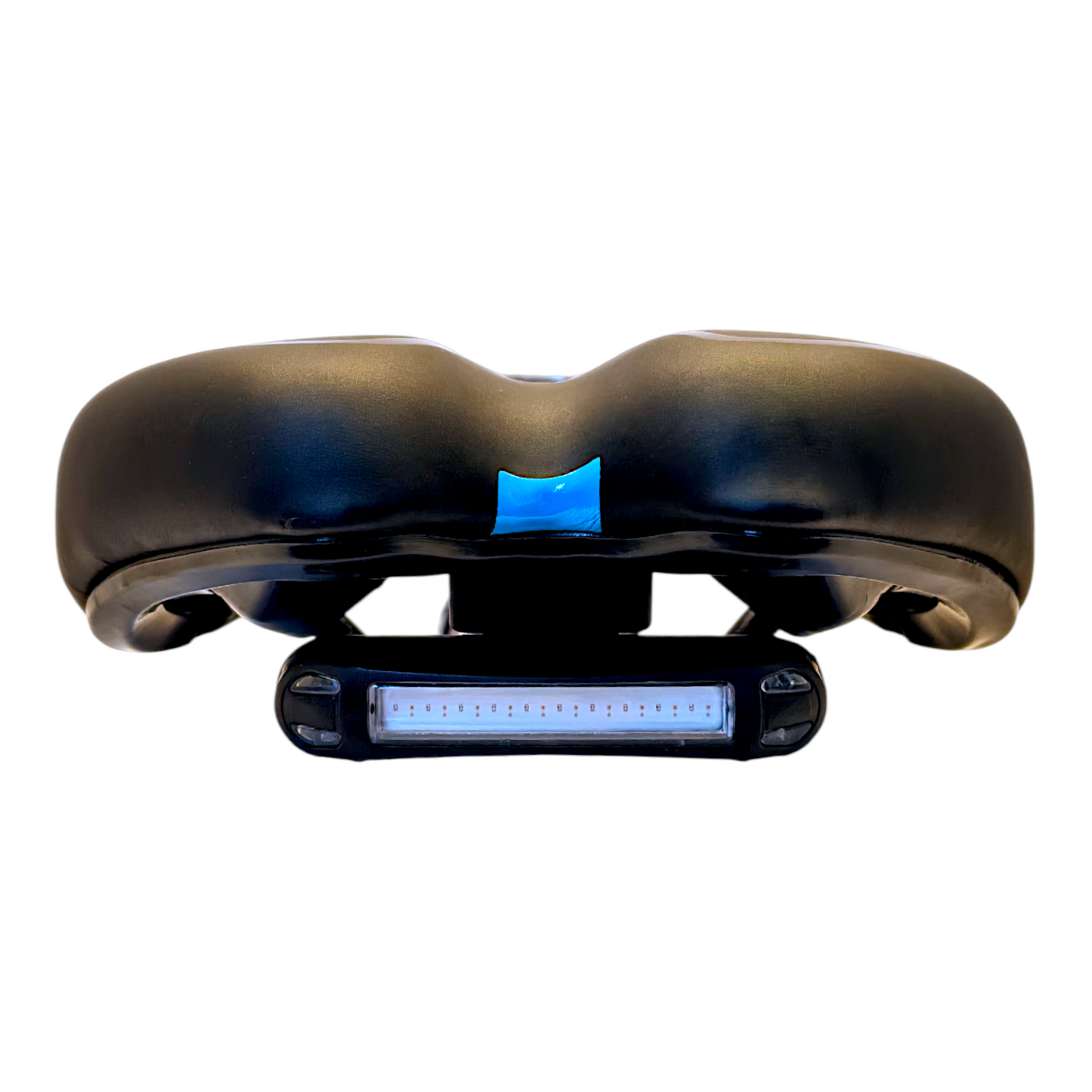 Bicycle Saddle with Integrated Dual-Color LED Tail Light