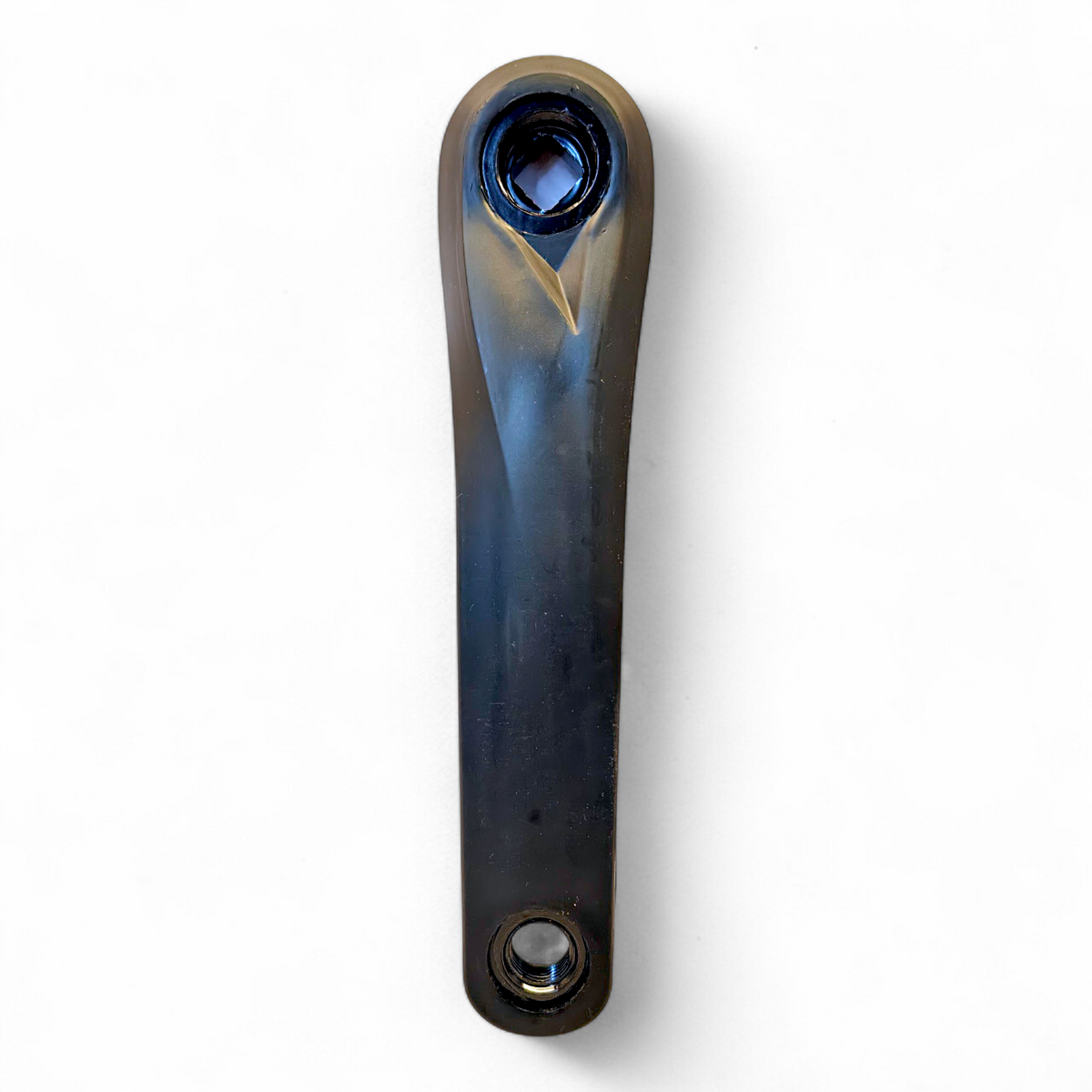 Steel Iron Quarter less Bicycle Left Crank Arm with Prismatic Hole (200mm, Black)