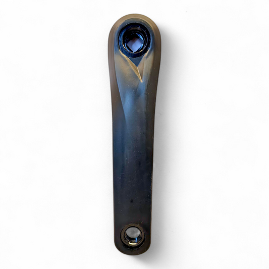 Steel Iron Quarter less Bicycle Left Crank Arm with Prismatic Hole (200mm, Black)
