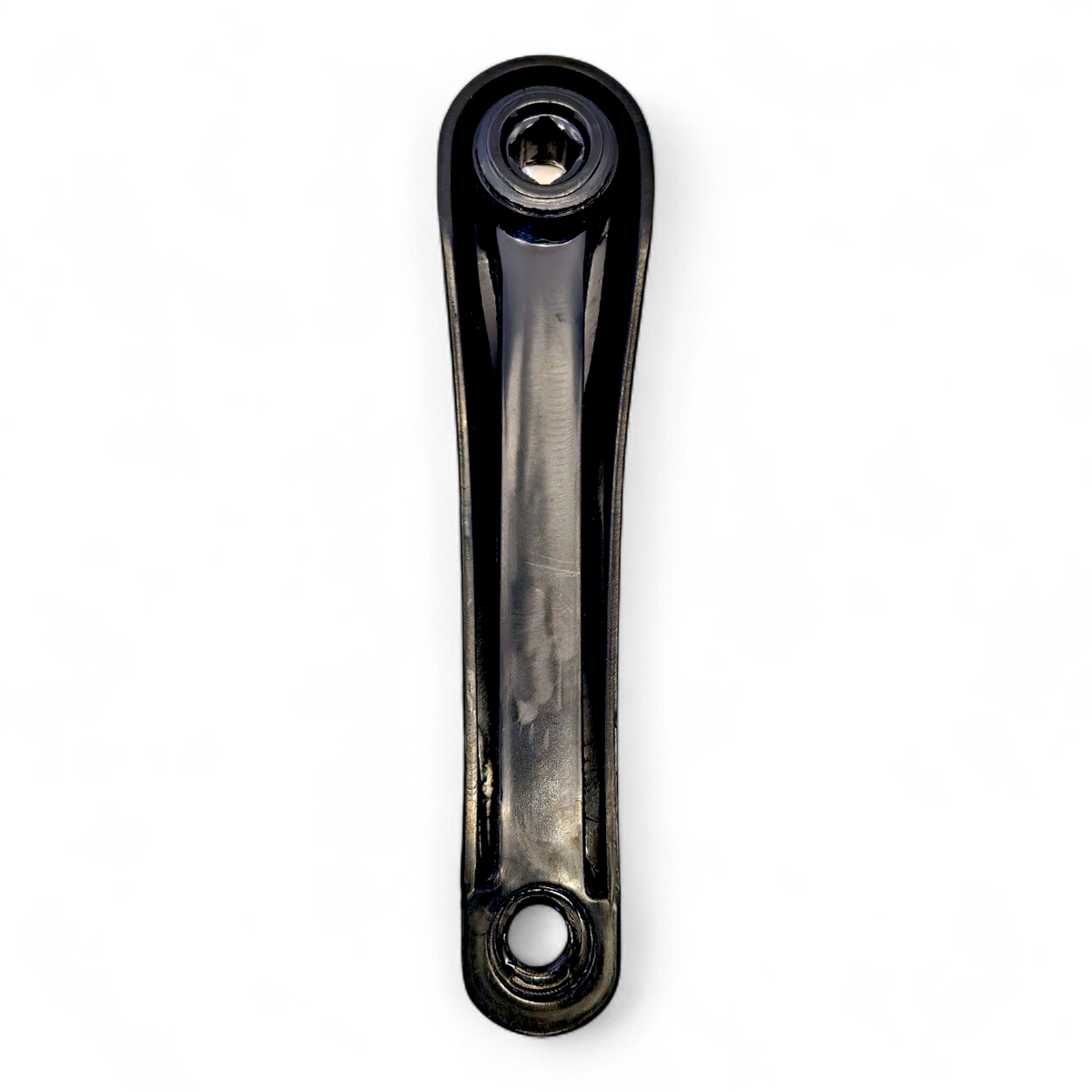 Steel Iron Quarter less Bicycle Left Crank Arm with Prismatic Hole (200mm, Black)