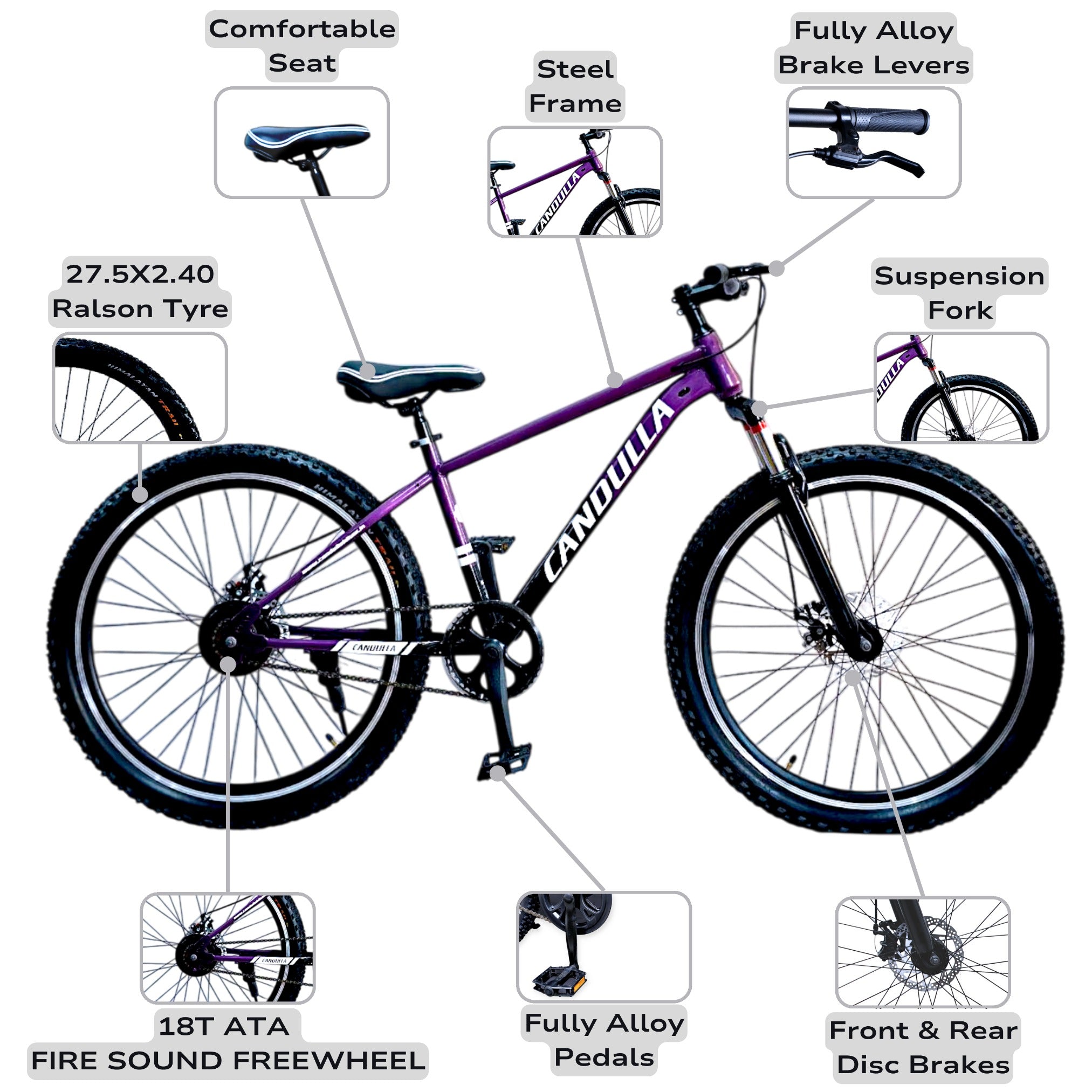 OBSIDIAN Single Speed MTB Mountain Bike 26