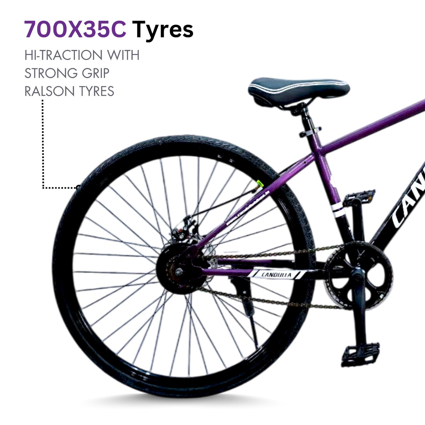 OBSIDIAN 700X35C Hybrid Bike | Double Disc | Suspension Fork | Lightweight 700X35C Hybrid Bike | Double Disc | Suspension Fork | Lightweight
